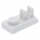 LEGO lapos elem 1×2 tetején fogóval, fehér (92280)